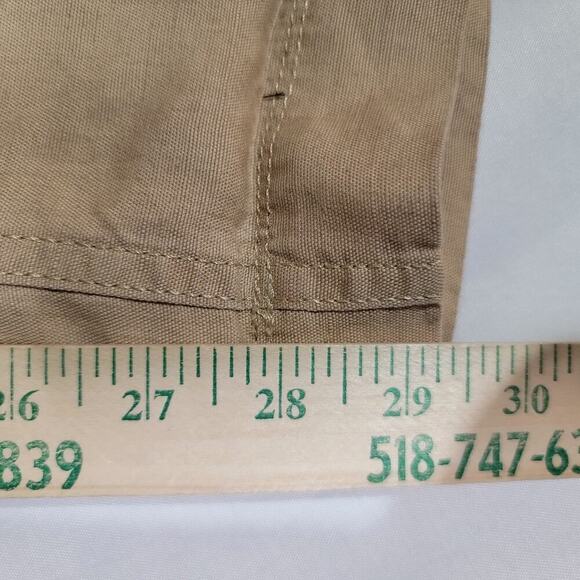 LL Bean Pants Womens 14 Favorite Fit Beige Linen Cargo Beach 286694 Lightweight - Picture 14 of 16